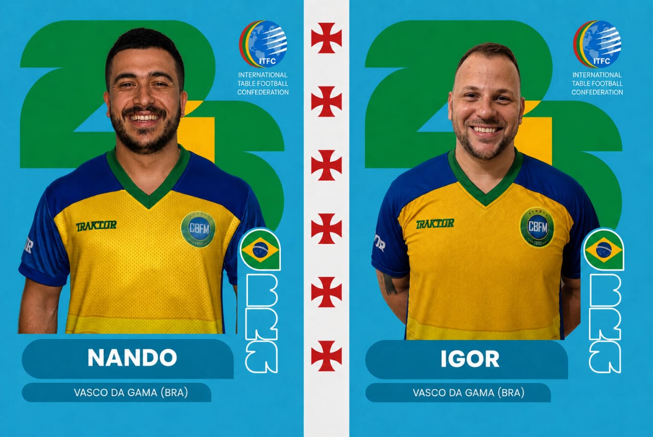 You are currently viewing 12 TOQUES – BRASIL EM BUSCA DO HEXA MUNDIAL NO FUTEBOL… DE MESA